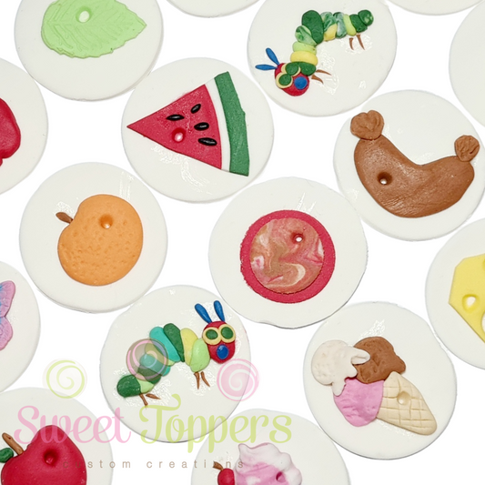 Hungry Caterpillar Picnic cake toppers