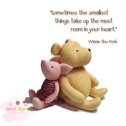 Classic Pooh and Piglet 3D topper