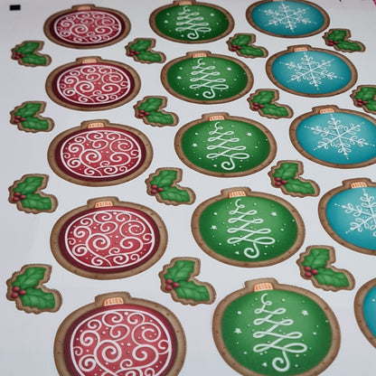 Christmas Baubles - Icing images