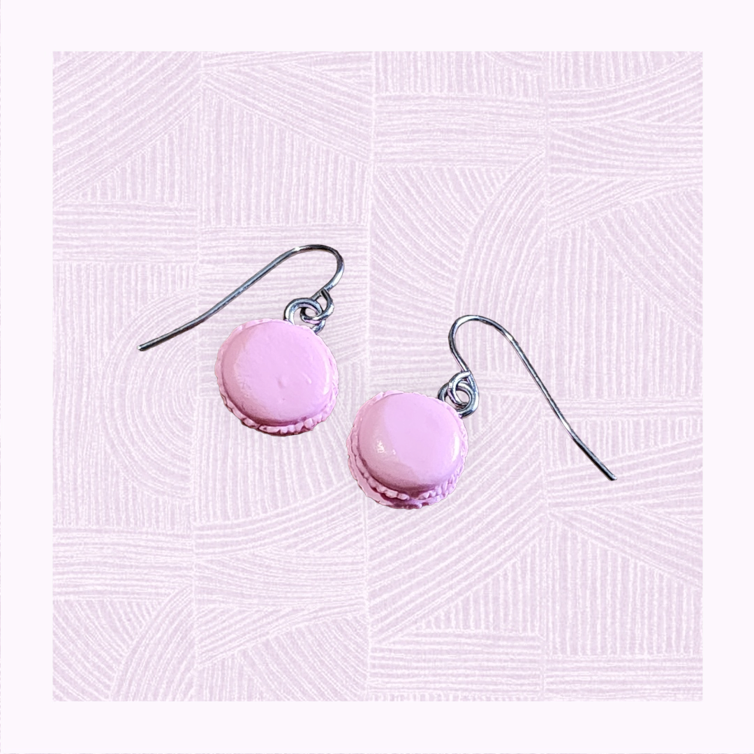 Mini Macaron drop earrings