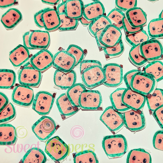 Mini Cocomelon- Pre-cut edible wafer confetti